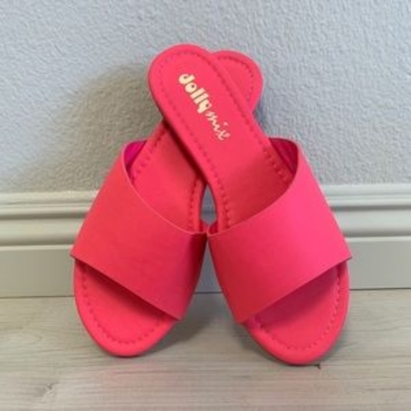 "CeCe" Slides- Neon Pink - Picture 4 of 4